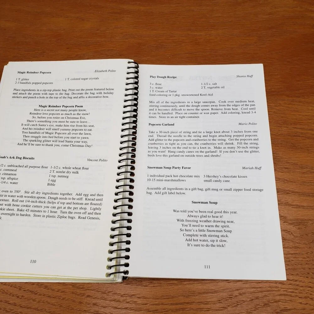 Recipes from a Light on the Hill Church Cookbook Spiral Bound G&R Publishing